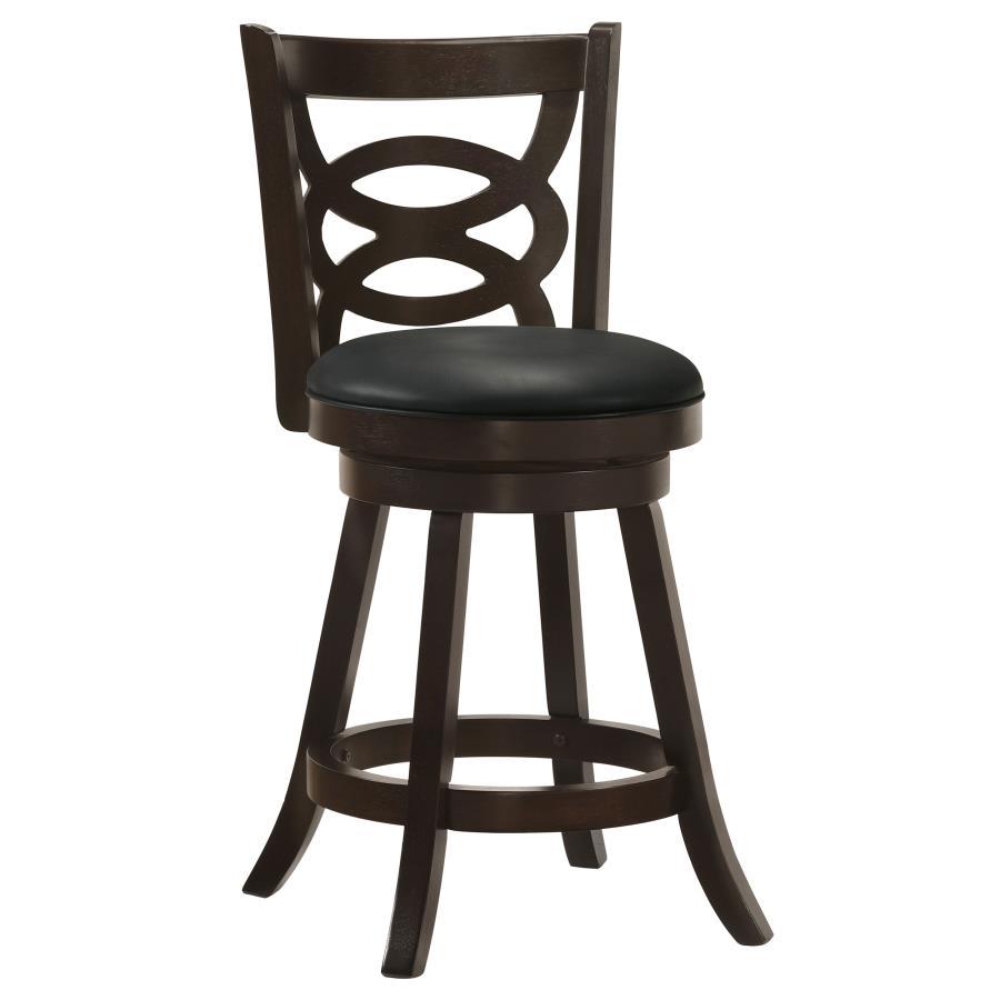 Calecita - Wood Swivel Counter Stool (Set of 2) by CoasterEssence | Bel Furniture