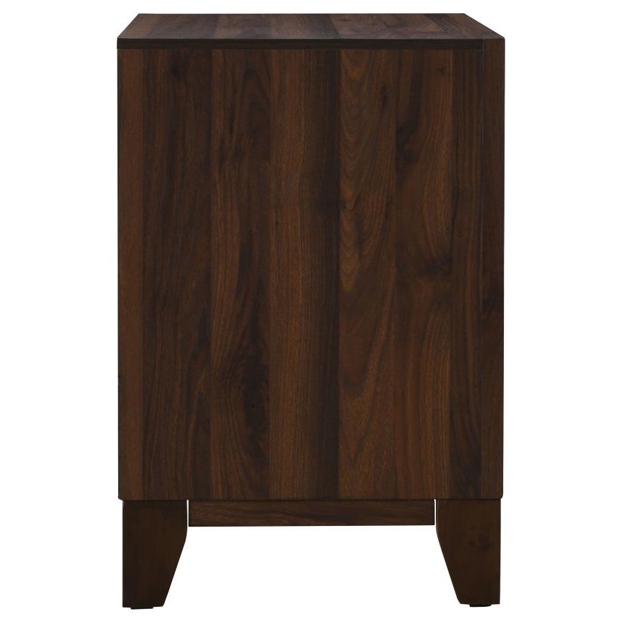 Welsley - 2-Drawer Nightstand Bedside Table - Walnut by Coaster Fine Furniture | Bel Furniture