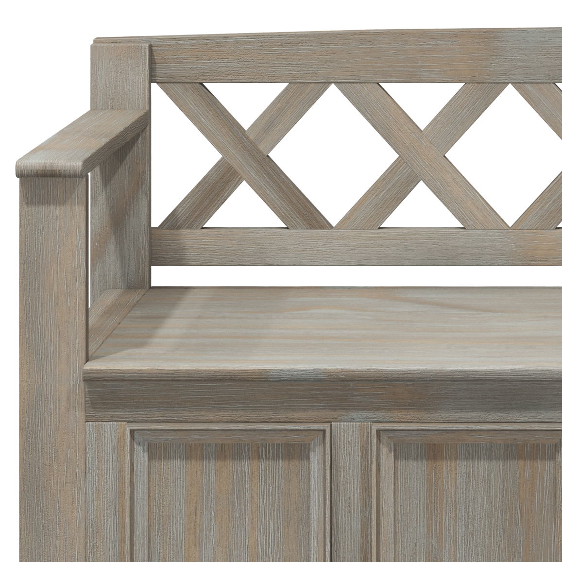Amherst - Entryway Storage Bench - Light Brown