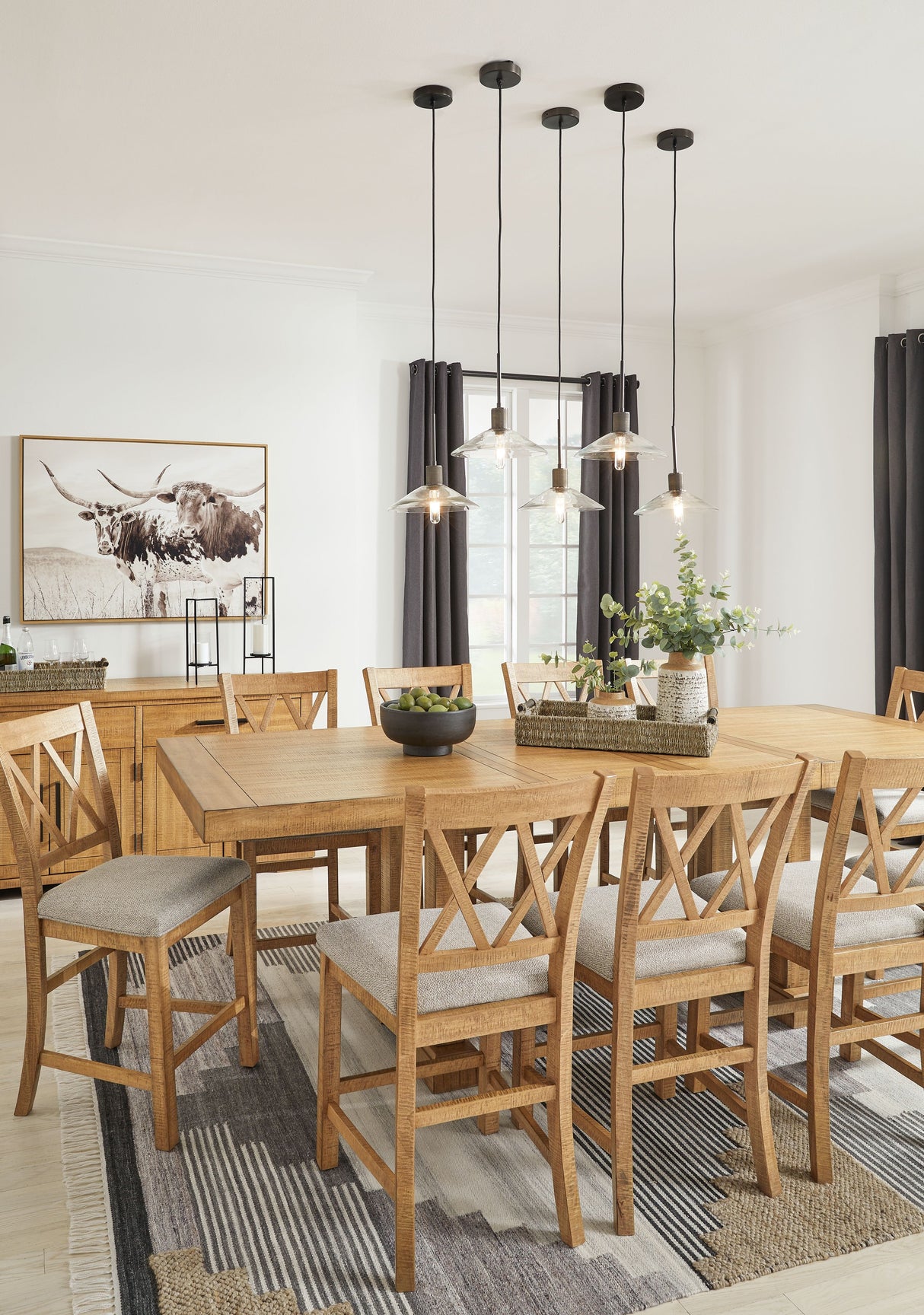 Havonplane - Brown - Rectangular Dining Room Counter Extension Table by Signature Design by Ashley® | Bel Furniture