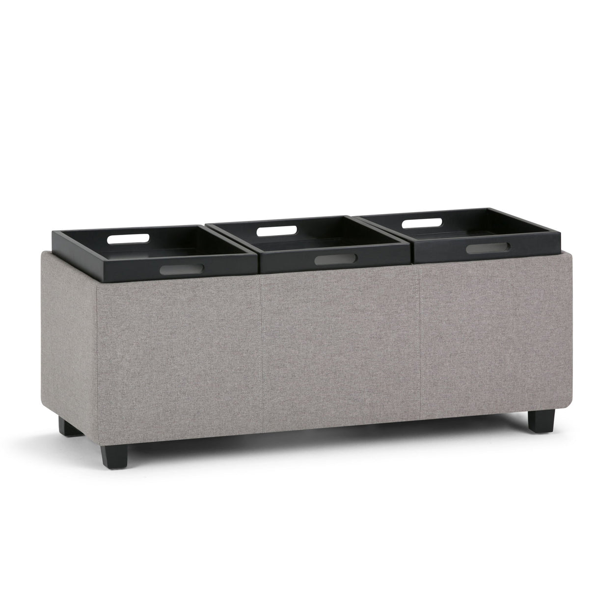 Avalon - Upholstered Storage Ottoman by Simpli-Home | Bel Furniture