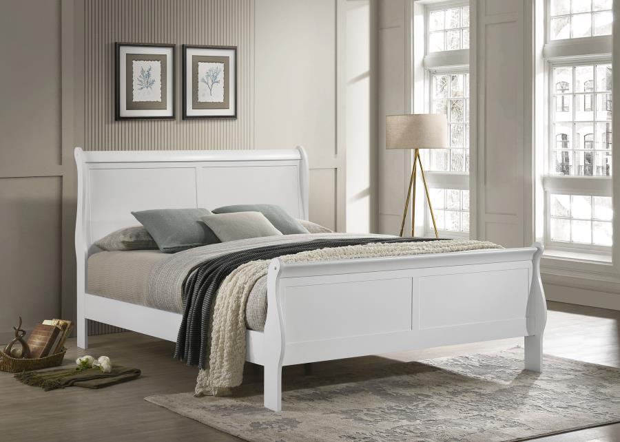 Louis Philippe - Sleigh Panel Bed by Coaster Fine Furniture | Bel Furniture