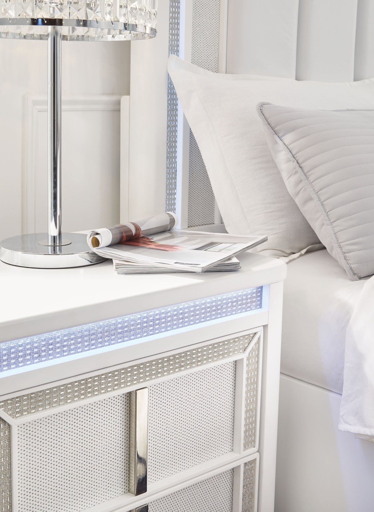 Chalanna - White - Two Drawer Night Stand by Signature Design by Ashley® | Bel Furniture