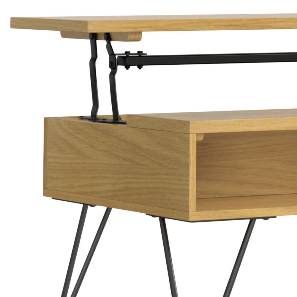 Hunter - Handcrafted Lift Top Coffee Table by Simpli-Home | Bel Furniture