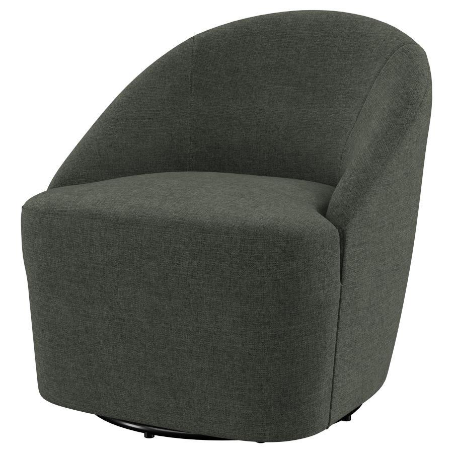 Leon - Upholstered Barrel Accent Swivel Chair by Coaster Fine Furniture | Bel Furniture
