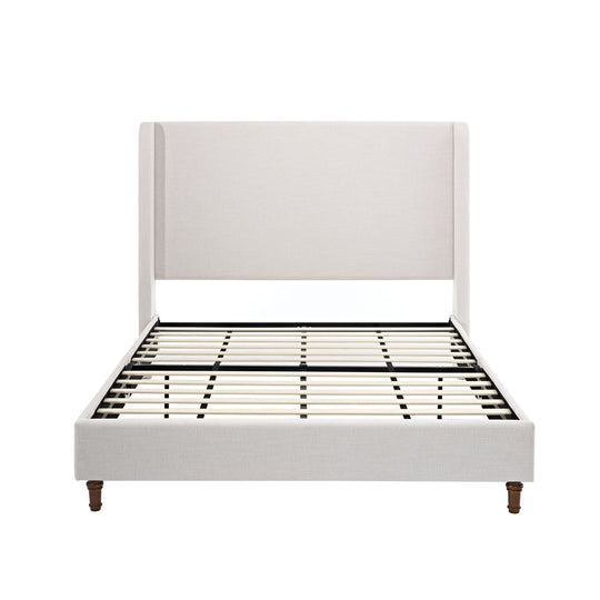 Harper - Tall Headboard Upholstered Bed / High Headboard / Elegant Simplicity / No Box Spring Needed