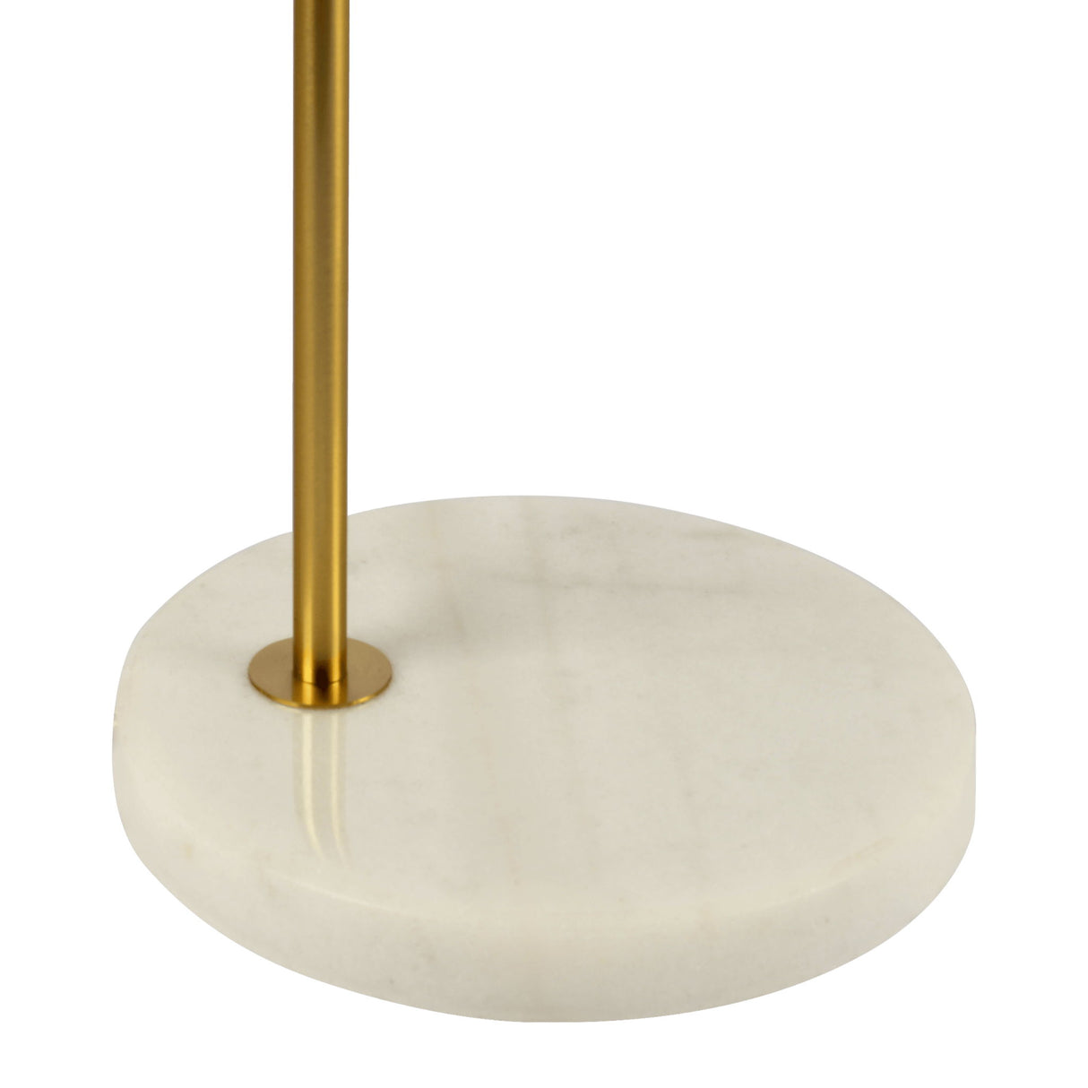 Haven - Clear Table Lamp, Button Control - Gold / White / White Marble by Ashcroft Furniture | Bel Furniture
