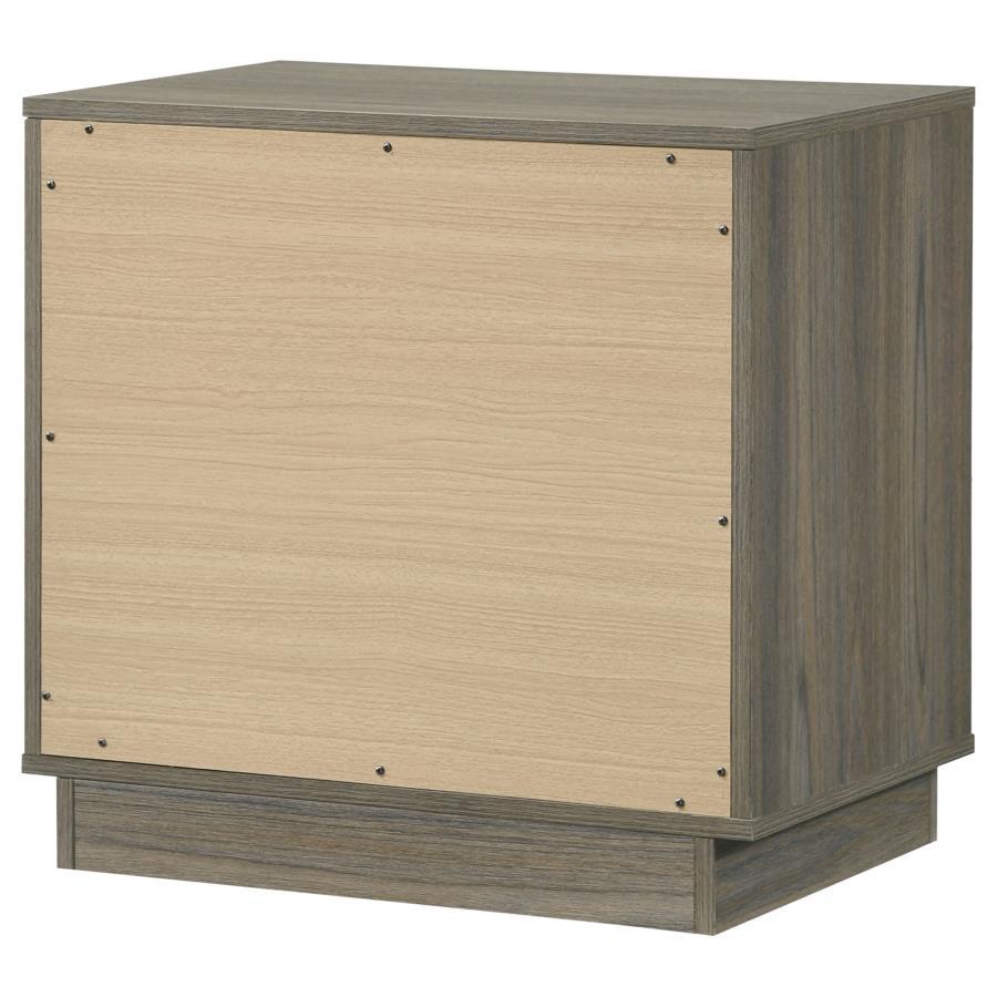 Fenwick - 2-Drawer Nightstand Bedside Table - Gray Oak by Coaster Fine Furniture | Bel Furniture