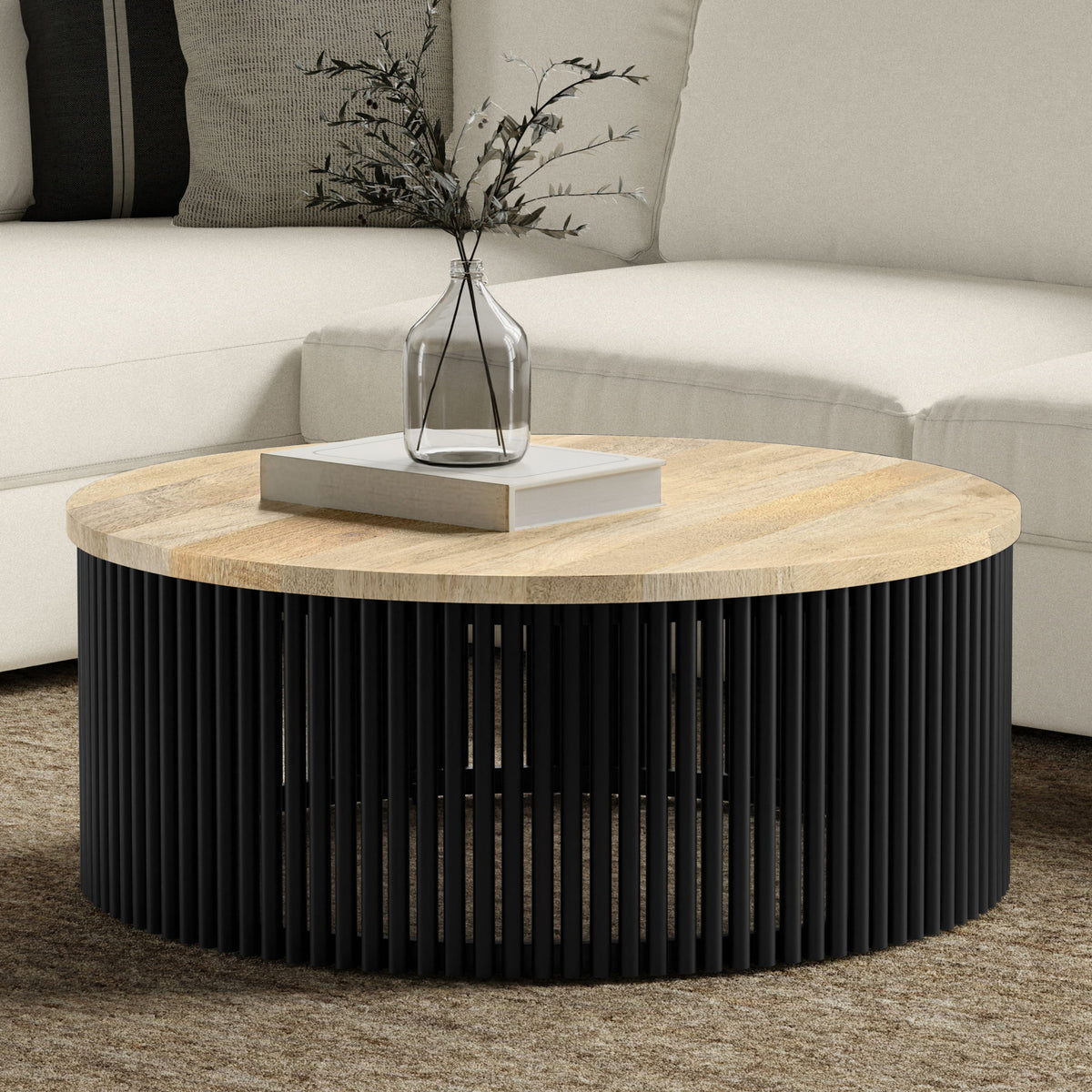 Demy - Coffee Table - Natural / Black
