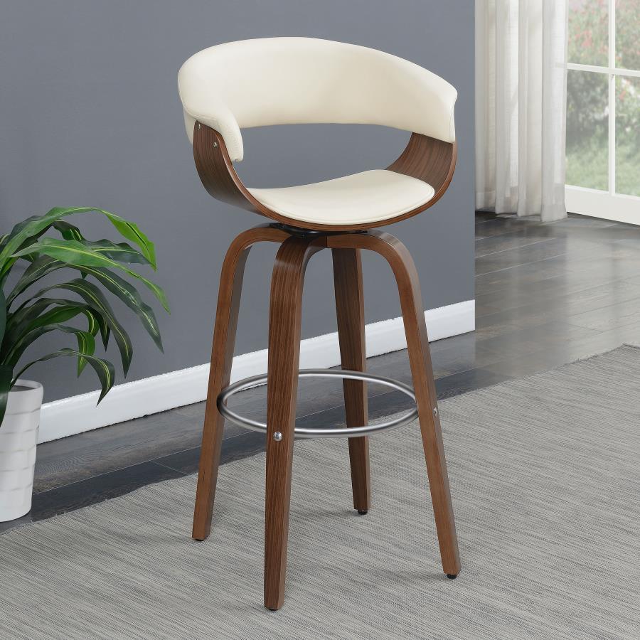 Zion - Upholstered Swivel Bar Stool by CoasterEssence | Bel Furniture