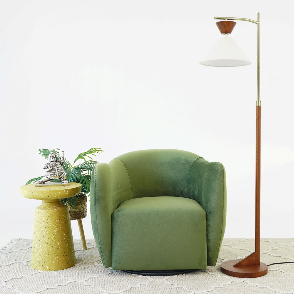 Renee - Swivel Chair - Green by Ashcroft Furniture | Bel Furniture