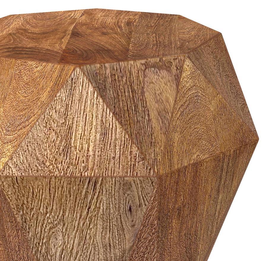 Jacinto - Octagonal Solid Mango Wood Side Table by Coaster Fine Furniture | Bel Furniture