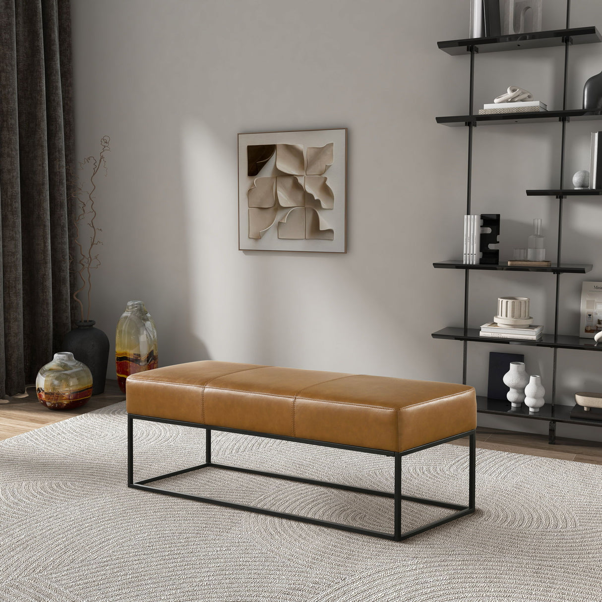 Odessa - Bench - Tan by Ashcroft Furniture | Bel Furniture