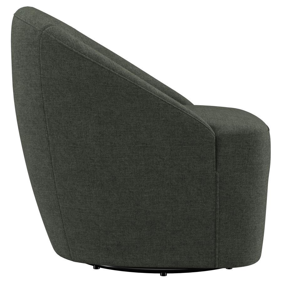 Leon - Upholstered Barrel Accent Swivel Chair by Coaster Fine Furniture | Bel Furniture