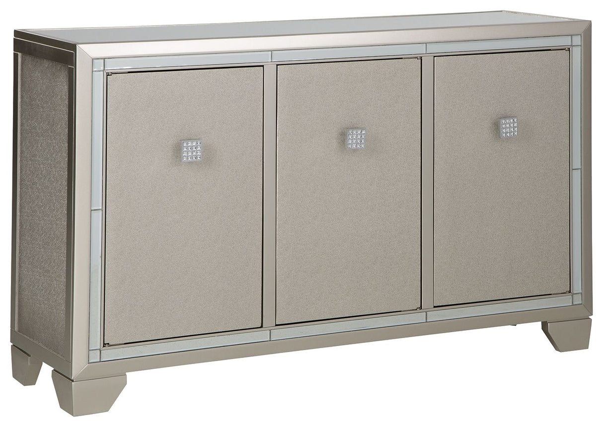 Chaseton - Champagne - Accent Cabinet by Signature Design by Ashley® | Bel Furniture