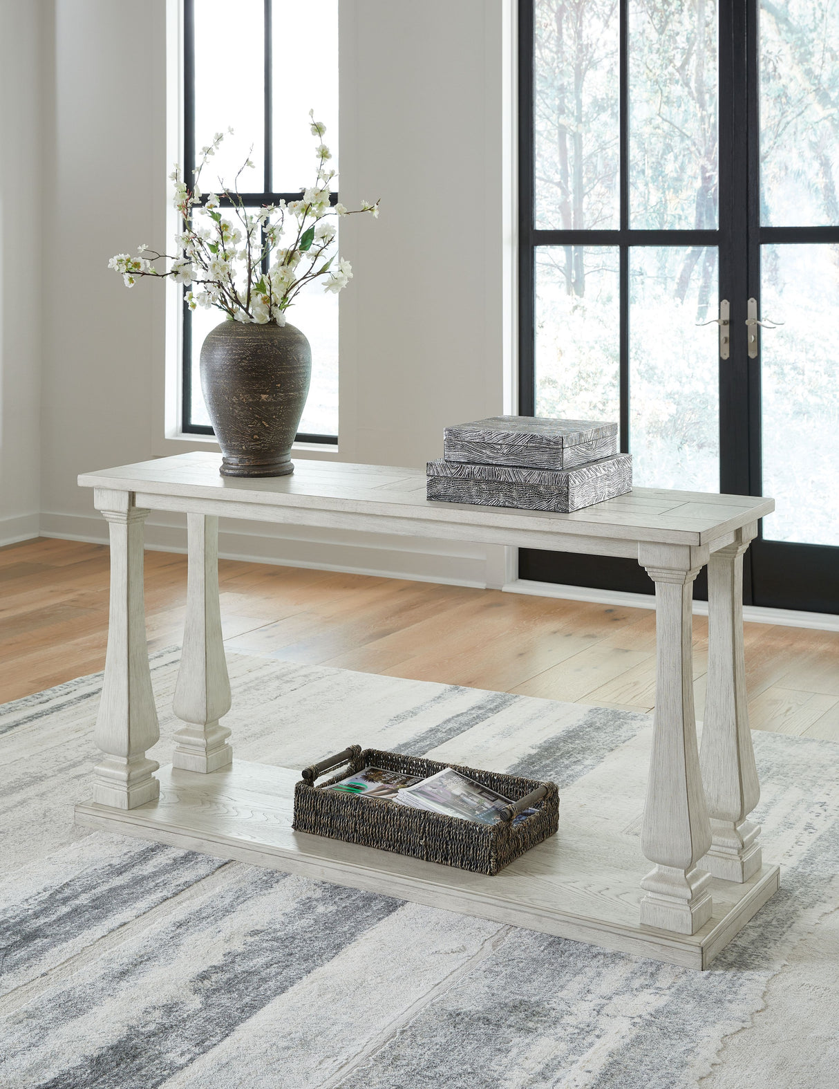 Arlendyne - Antique White - Sofa Table by Signature Design by Ashley® | Bel Furniture