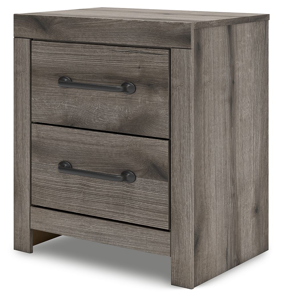 Graystorm - Brown Gray - Two Drawer Night Stand by Signature Design by Ashley® | Bel Furniture