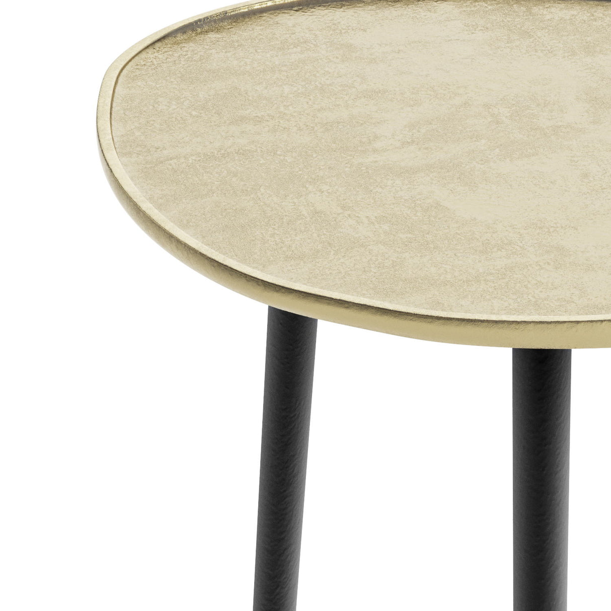 Tanner - Metal Side Table - Gold by Simpli-Home | Bel Furniture