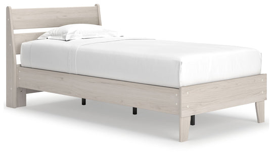 Socalle - Panel Platform Bed Beige Twin by Millennium® by Ashley | Bel Furniture