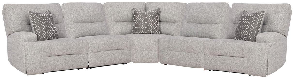 Acklen Place - Reclining Sectional Gray 5 Pc. Power Reclining Sectional by Signature Design by Ashley® | Bel Furniture