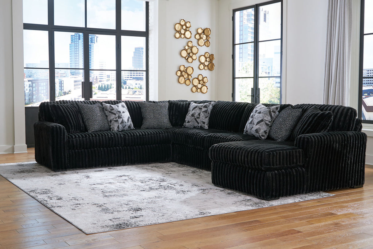 Midnight-Madness - Sectional Set by Signature Design by Ashley® | Bel Furniture