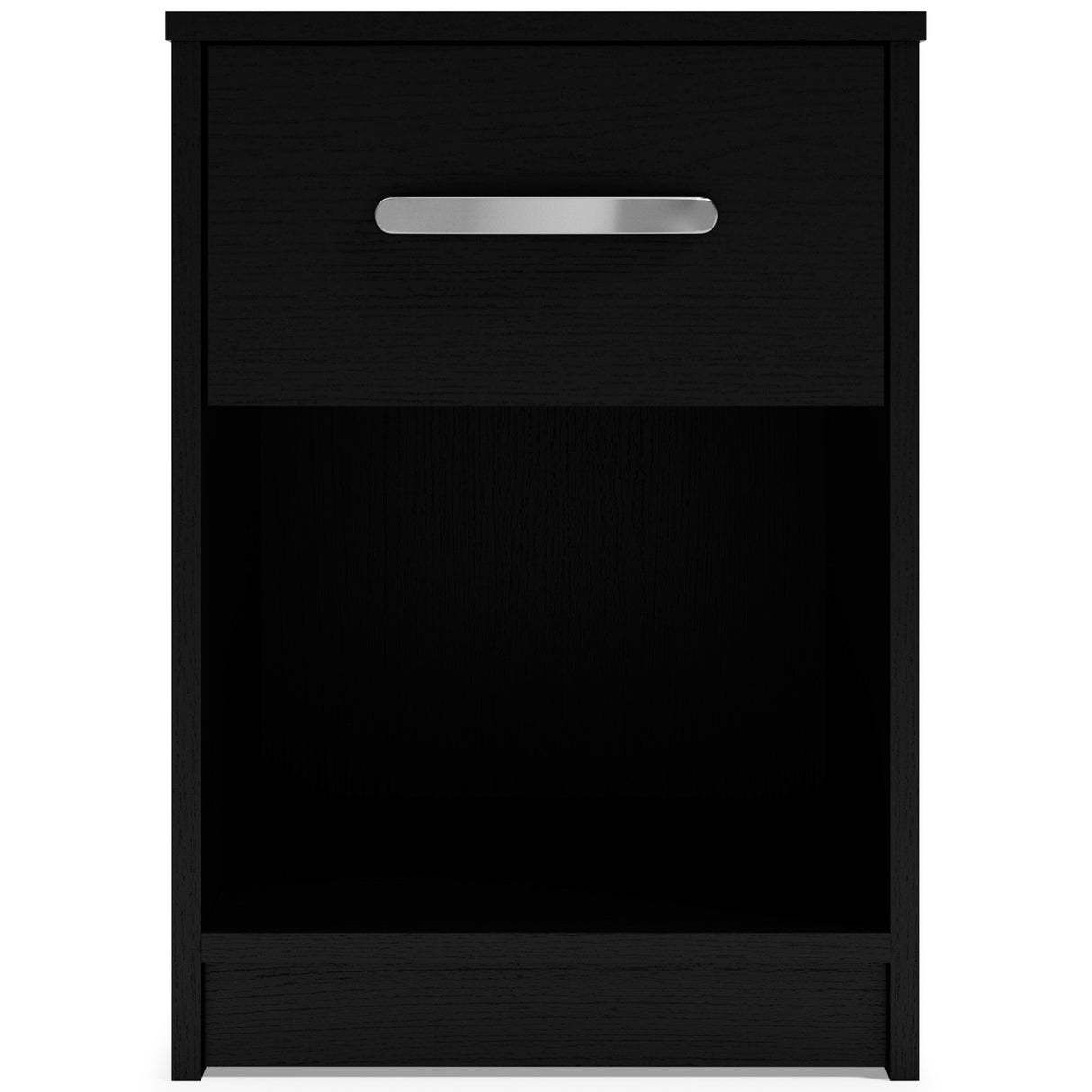 Finch - Black - One Drawer Night Stand - 23" Height by Signature Design by Ashley® | Bel Furniture