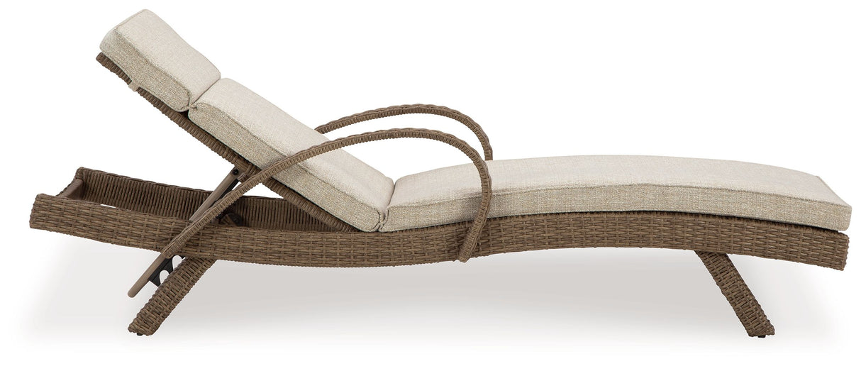 Beachcroft - Beige - Chaise Lounge With Cushion by Signature Design by Ashley® | Bel Furniture