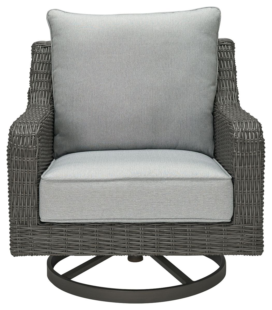 Elite Park - Gray - Swivel Lounge w/ Cushion by Signature Design by Ashley® | Bel Furniture