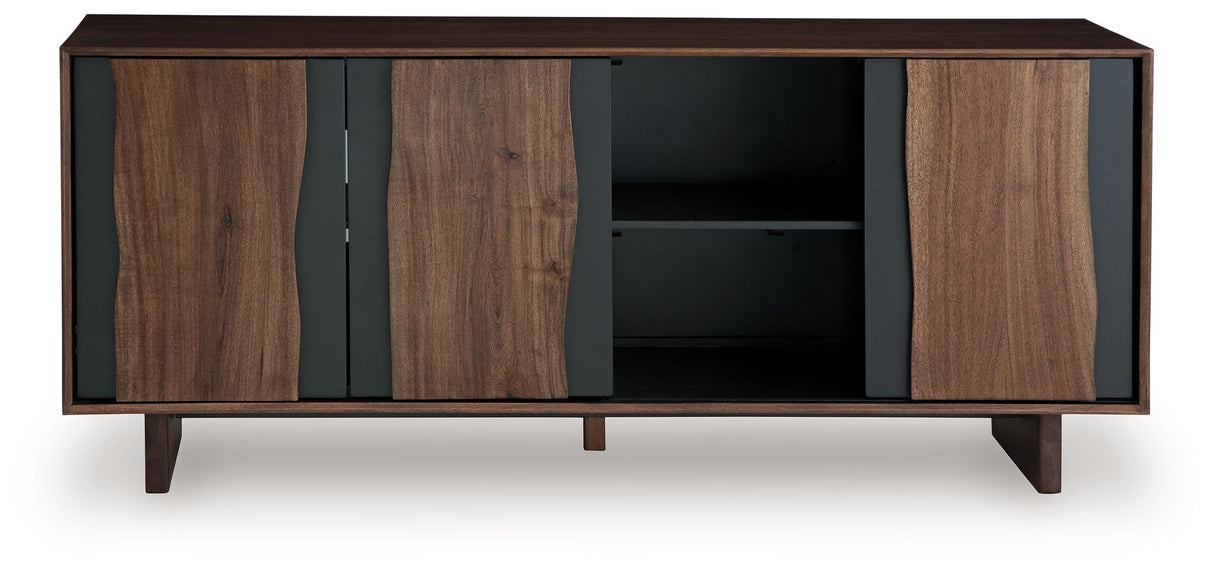 Welby - Brown / Charcoal - Accent Cabinet by Signature Design by Ashley® | Bel Furniture