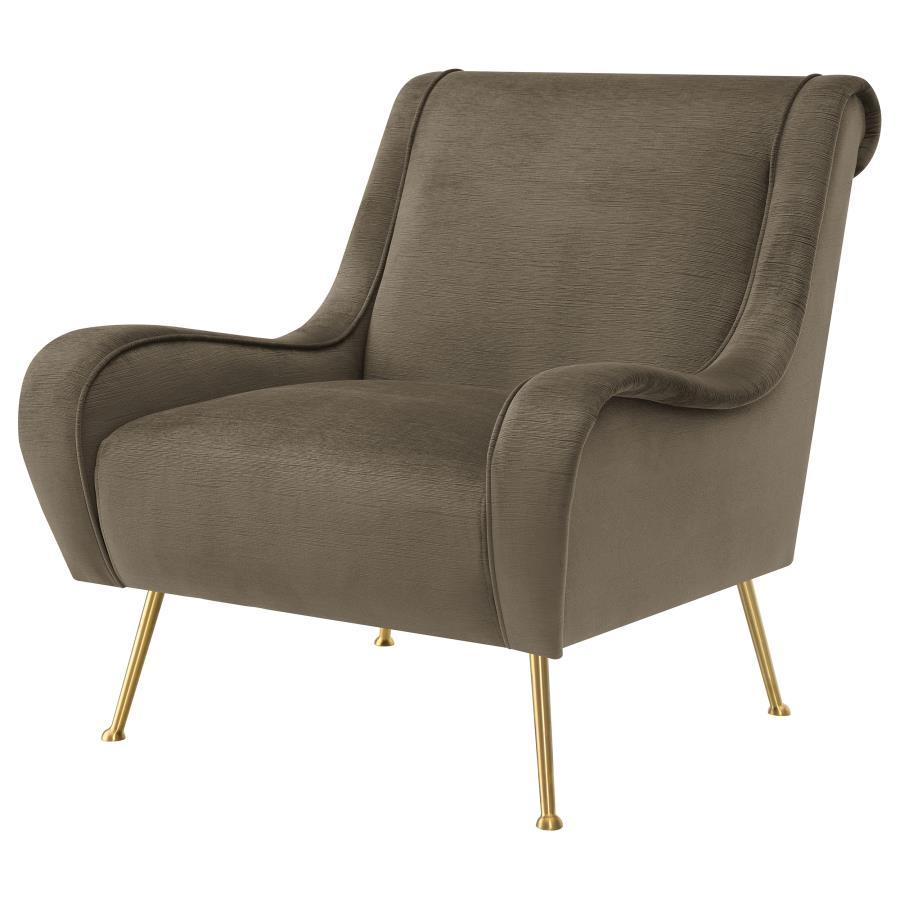 Ricci - Upholstered Saddle Arm Accent Chair by Coaster Fine Furniture | Bel Furniture