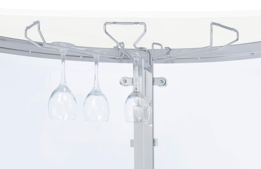 Amarillo - Freestanding Glass Top Home Bar Wine Cabinet by CoasterEssence | Bel Furniture