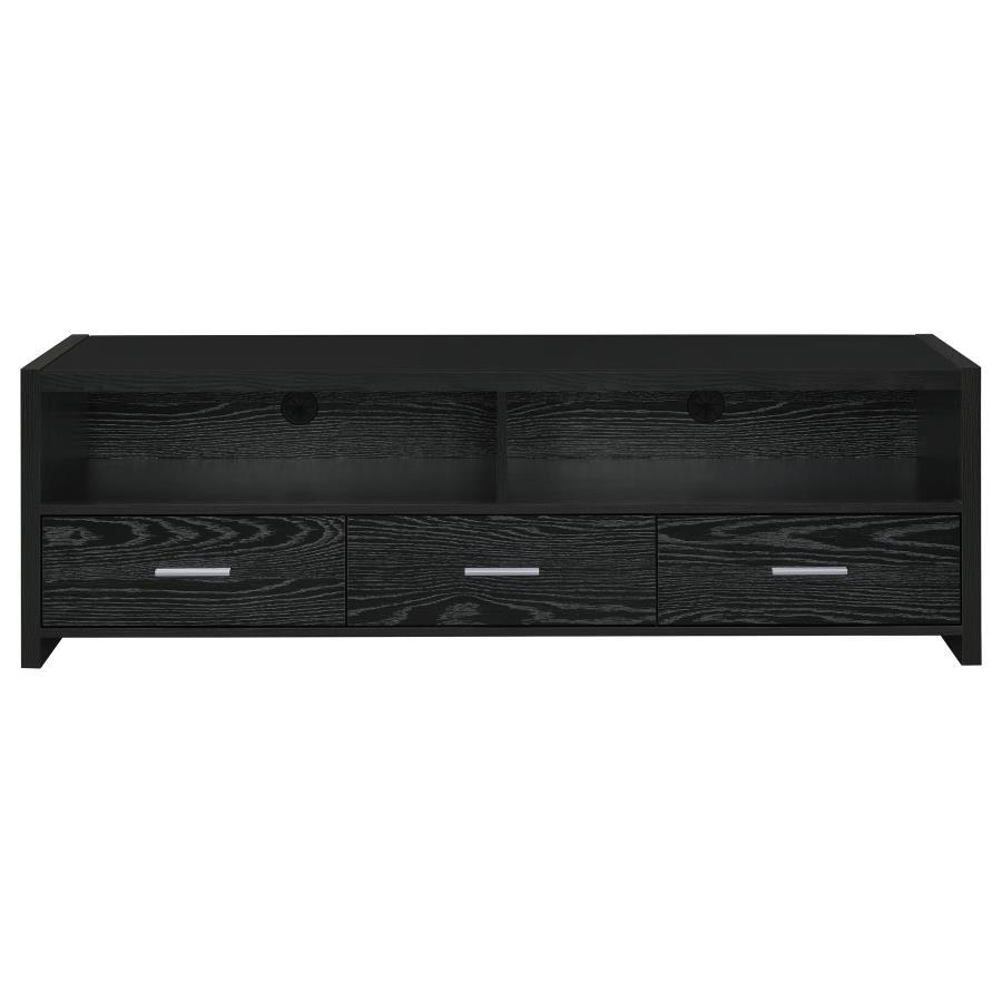 Alton - 3-drawer Black Oak TV Console by CoasterEssence | Bel Furniture