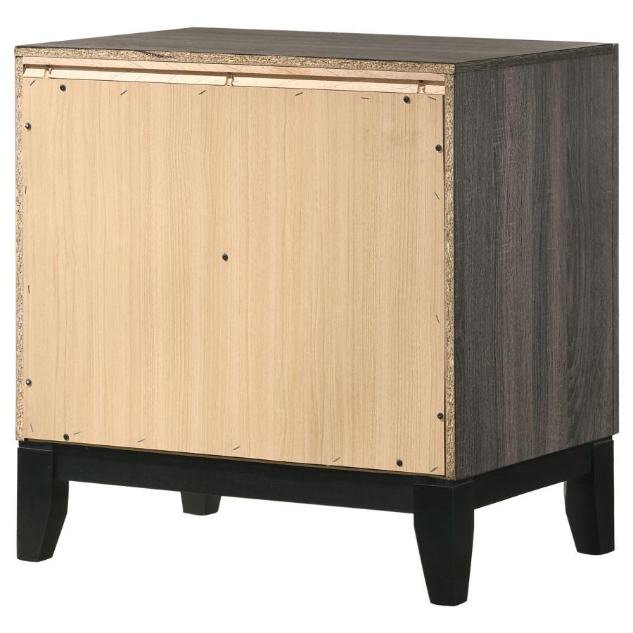Watson - 2-Drawer Nightstand - Gray Oak by CoasterEveryday | Bel Furniture