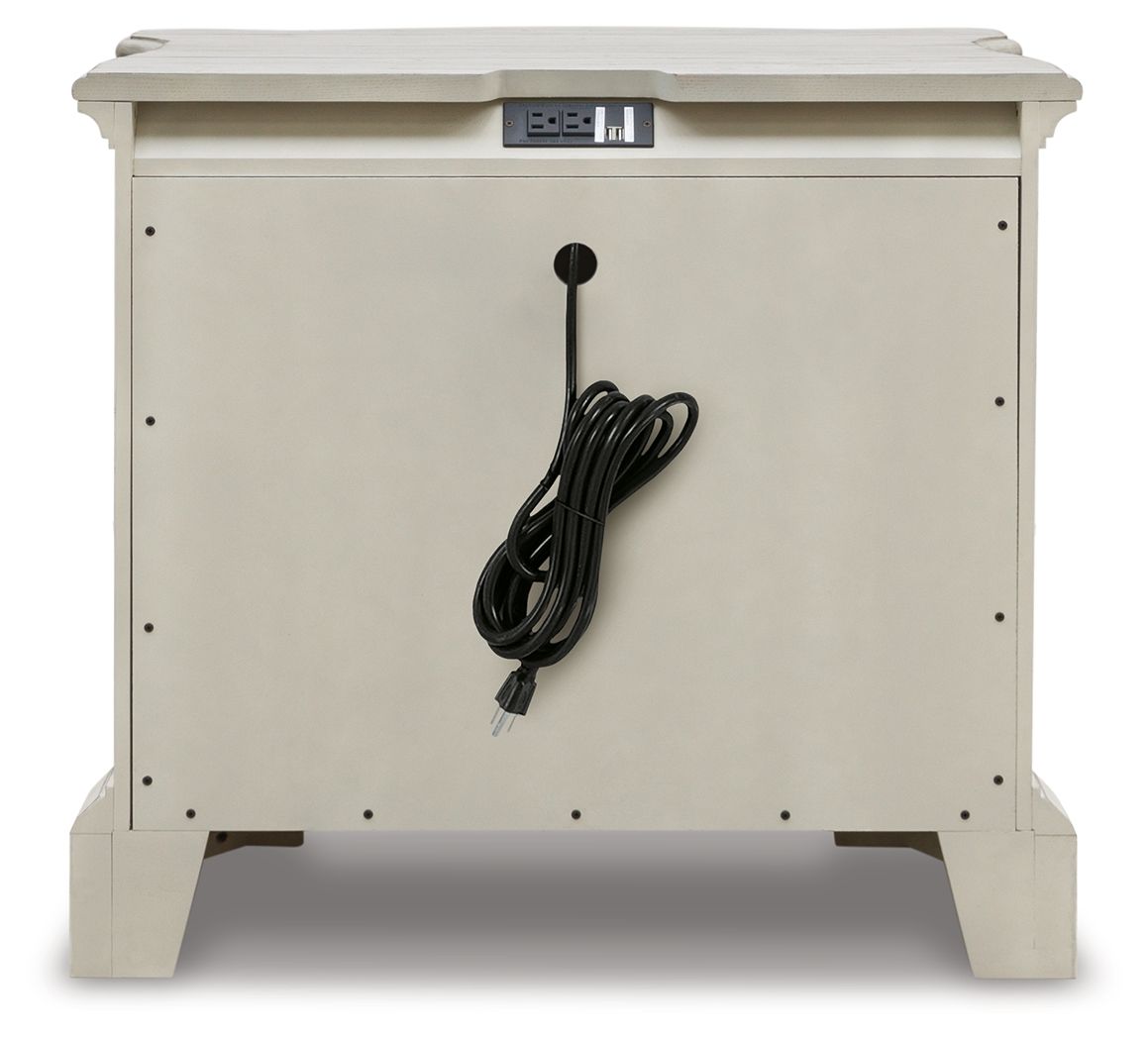 Arlendyne - Antique White - Three Drawer Night Stand by Signature Design by Ashley® | Bel Furniture