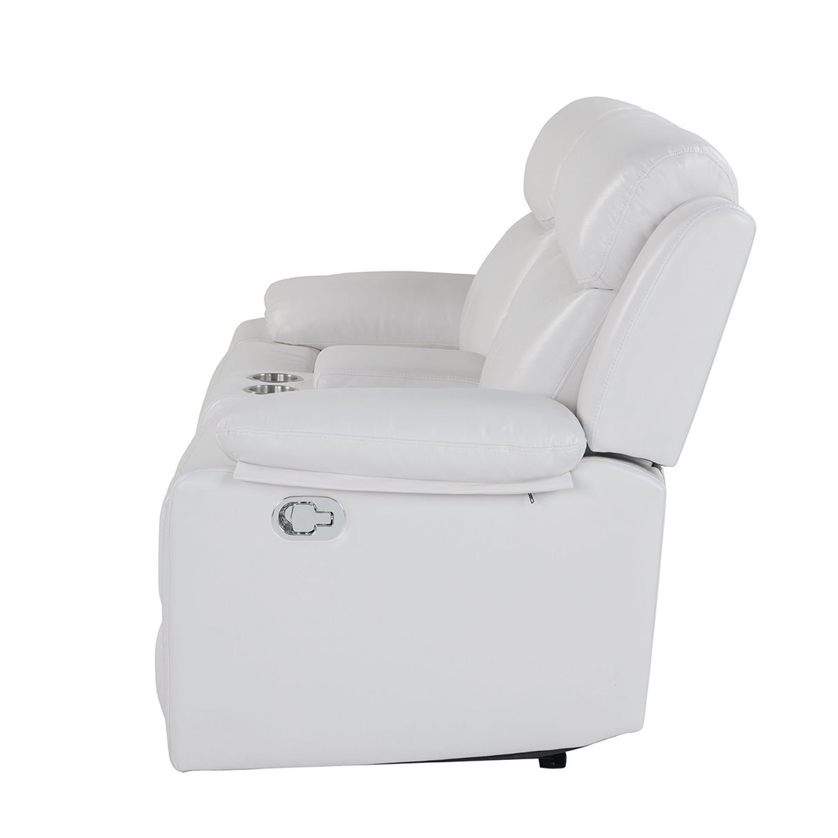 Blanche - Console Reclining Loveseat With LED Lights And Speakers