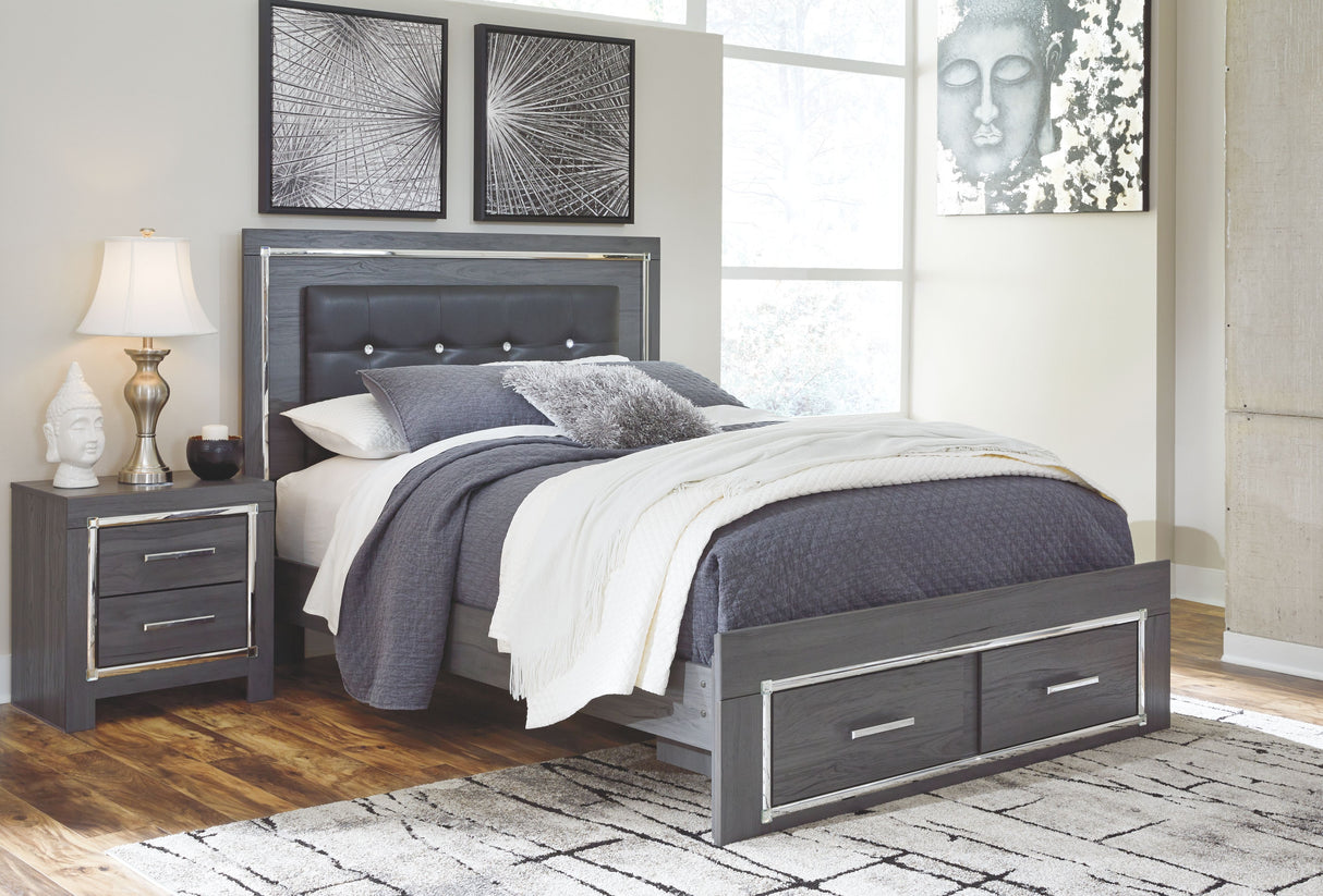 Lodanna - Storage Bed Gray by Signature Design by Ashley® | Bel Furniture