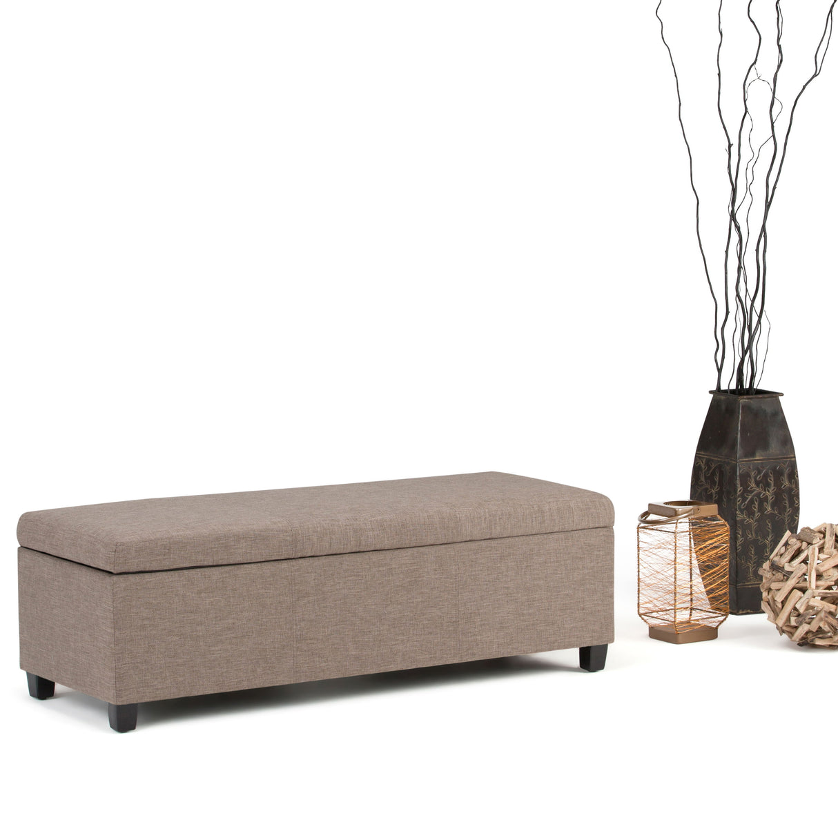 Avalon - Multifunctional Storage Ottoman Bench by Simpli-Home | Bel Furniture