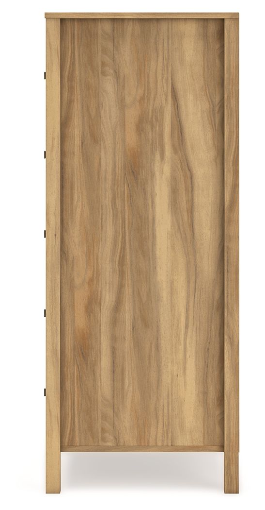 Bermacy - Light Brown - Five Drawer Chest by Signature Design by Ashley® | Bel Furniture