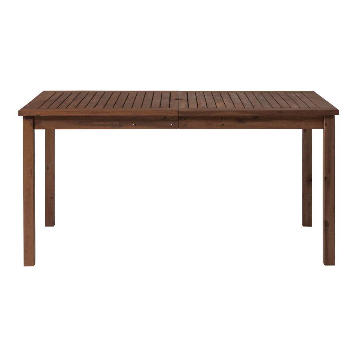 Contemporary Slat Top Acacia Wood Outdoor Dining Table by Walker Edison | Bel Furniture