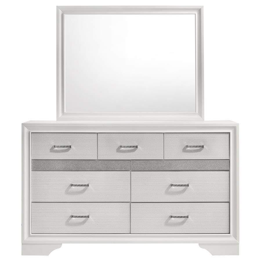 Miranda - 7-drawer Dresser With Mirror by CoasterEveryday | Bel Furniture