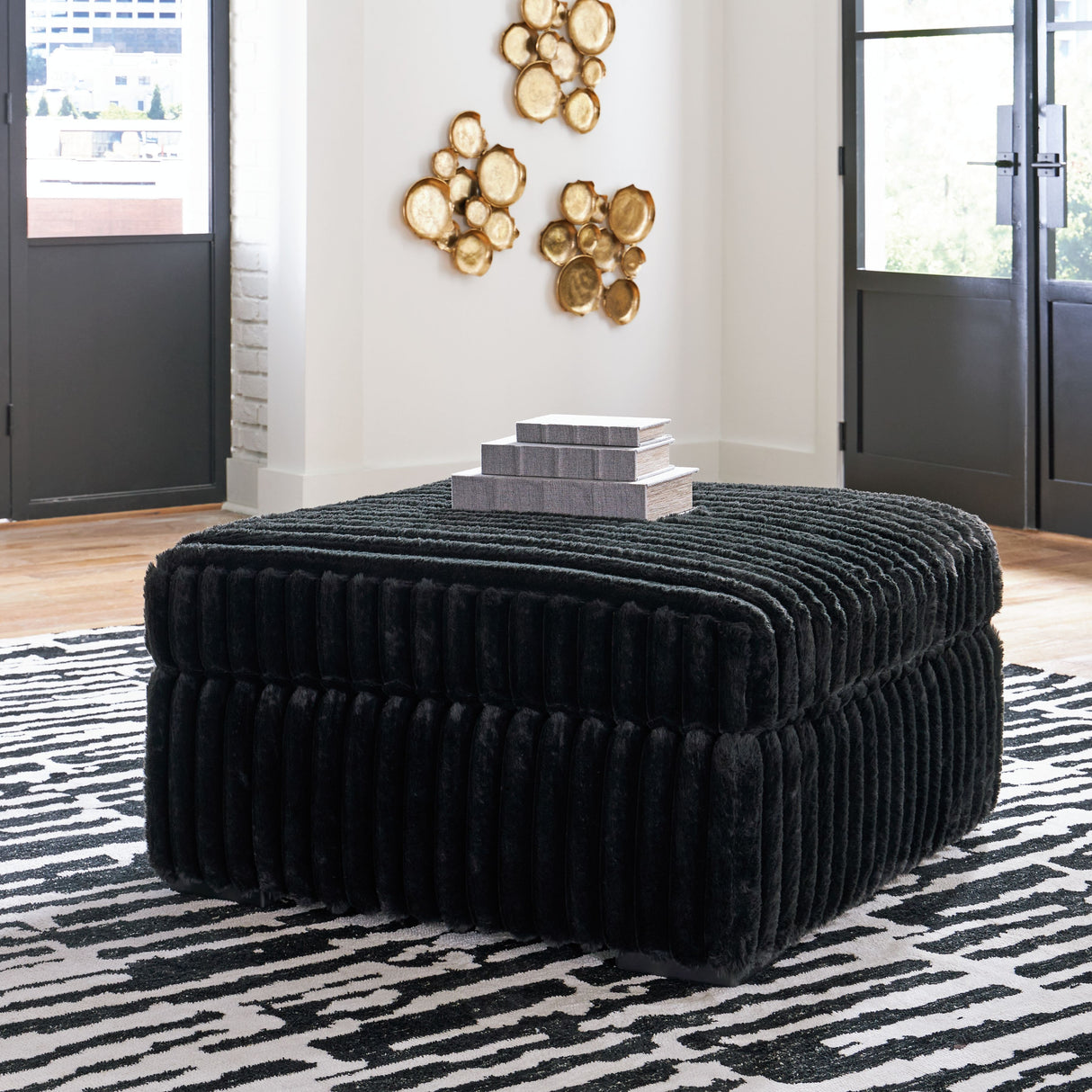Midnight-Madness - Oversized Accent Ottoman by Signature Design by Ashley® | Bel Furniture