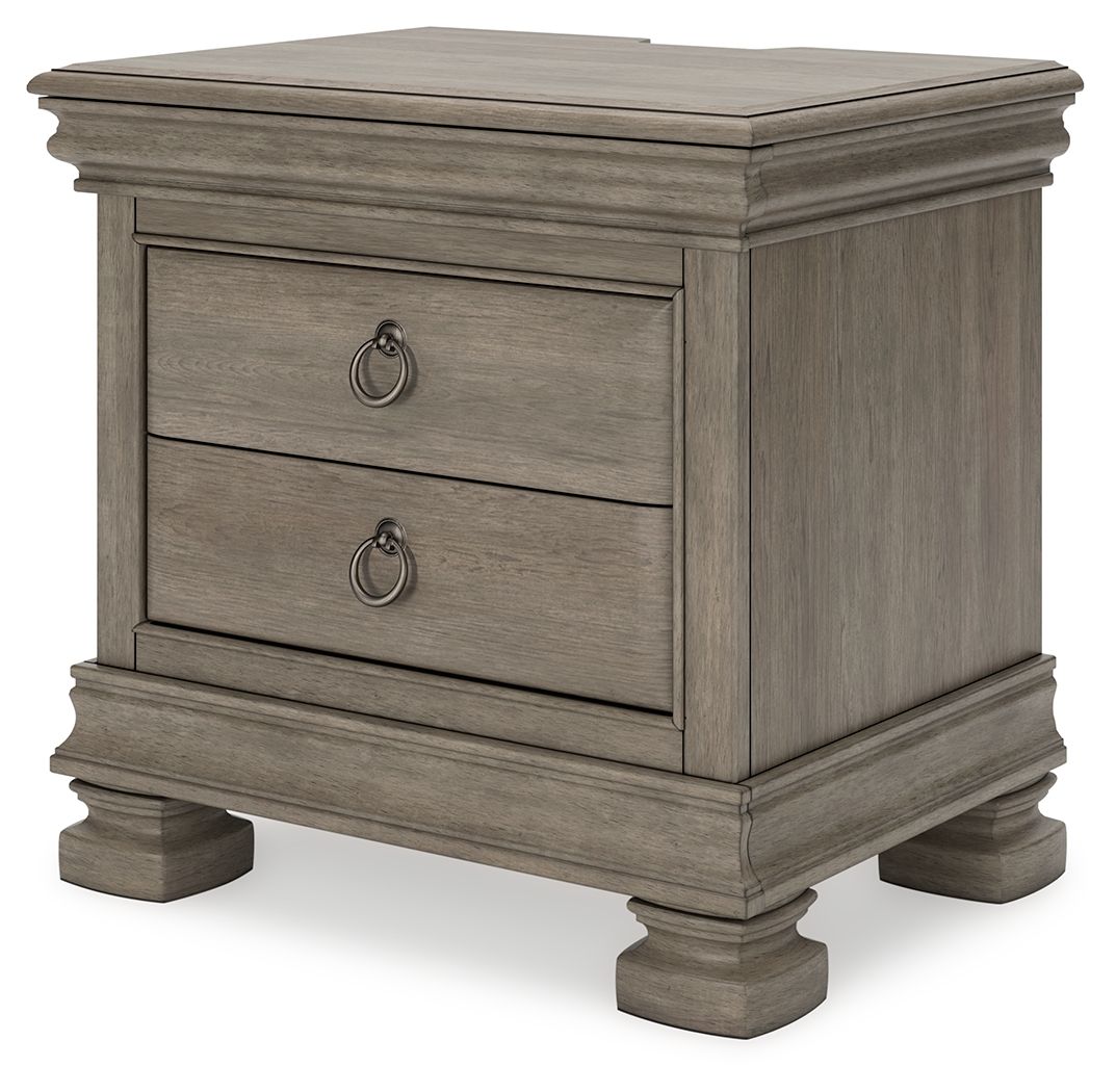 Lexorne - Gray - Three Drawer Night Stand by Signature Design by Ashley® | Bel Furniture