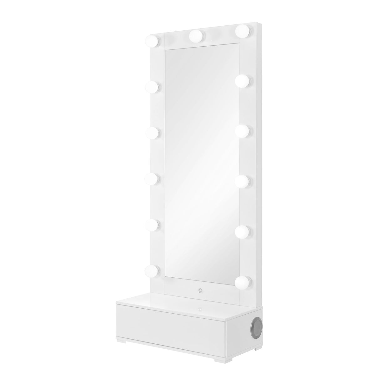 Elisa - Narrow Tall Mirror With Speaker And Drawer