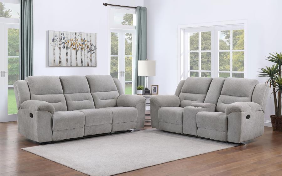 Gilson - Chenille Upholstered Sofa Set by Coaster Fine Furniture | Bel Furniture
