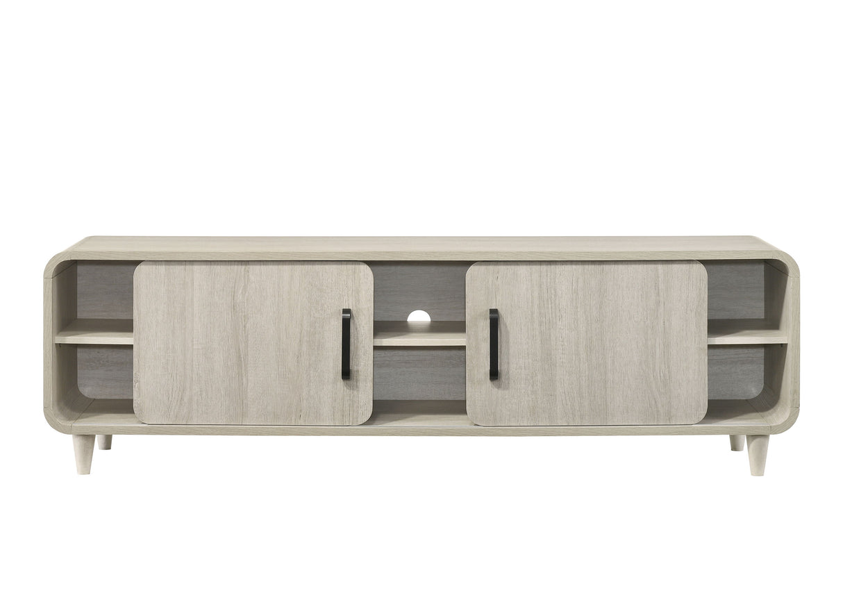 Nyomi - TV Stand - White by Crown Mark | Bel Furniture