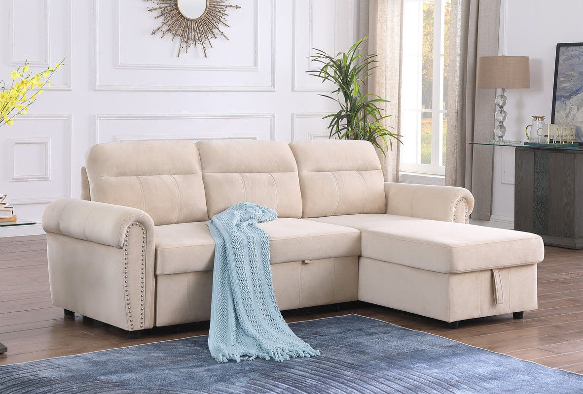Ashton - Reversible Sleeper Sectional Sofa Chaise
