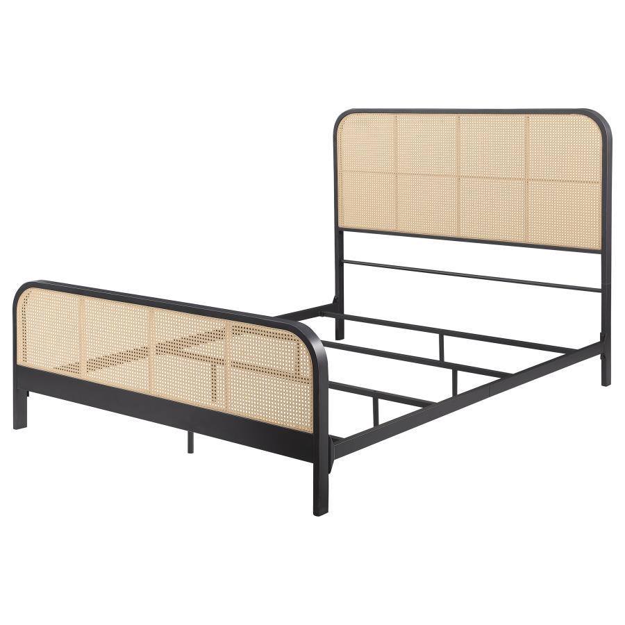 Lanewood - Open Cane Rattan Metal Bed by Coaster Fine Furniture | Bel Furniture