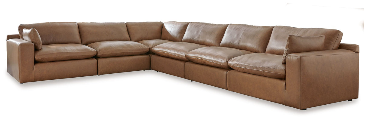 Emilia - Sectional Light Brown 6-Piece Sectional by Signature Design by Ashley® | Bel Furniture