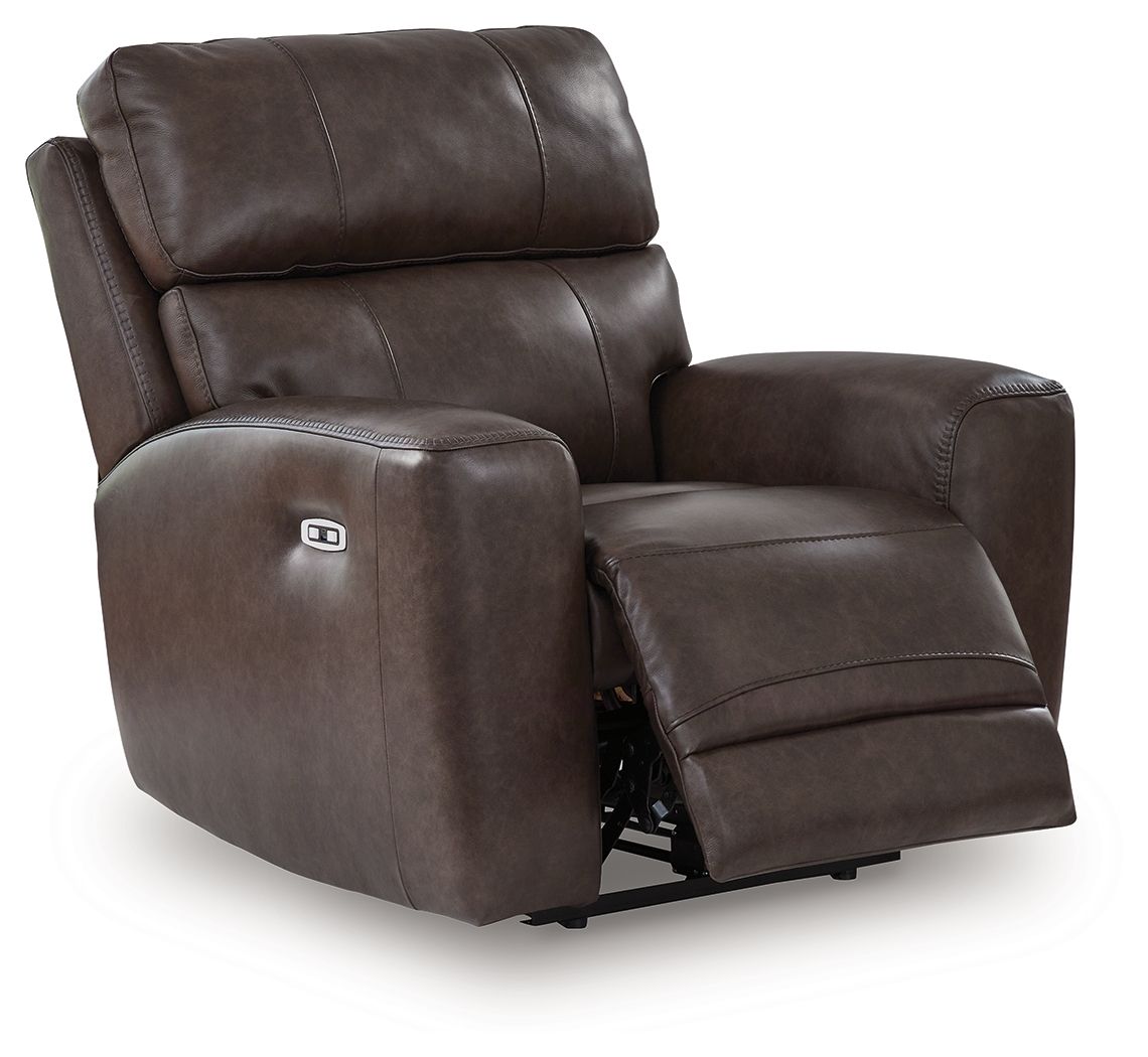 Crossplex - Smoke - Power Recliner / Adjustable Headrest by Signature Design by Ashley® | Bel Furniture