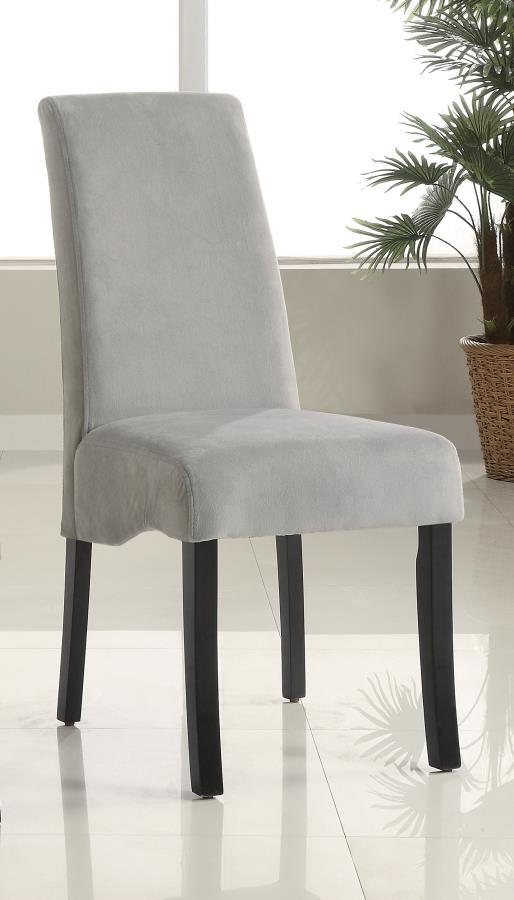 Stanton - Upholstered Dining Side Chairs (Set of 2) - Gray by CoasterEssence | Bel Furniture